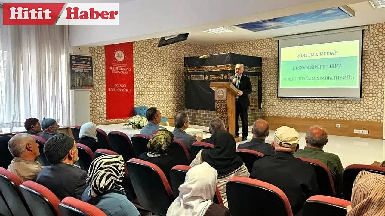 Çorum'da Hacı Adaylarına Yönelik Hac Hazırlık Kursu Düzenlendi