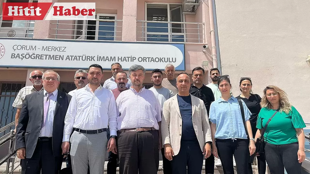 CHP Çorum İl Başkanı, darp edilen okul müdürü ve görevliyi ziyaret etti