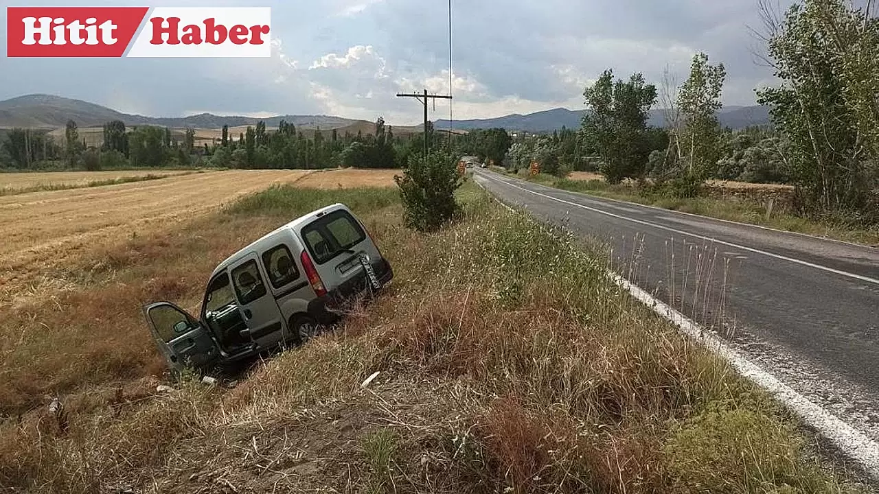 Sungurlu'da Şarampole Uçan Araçta 3 Yaralı!