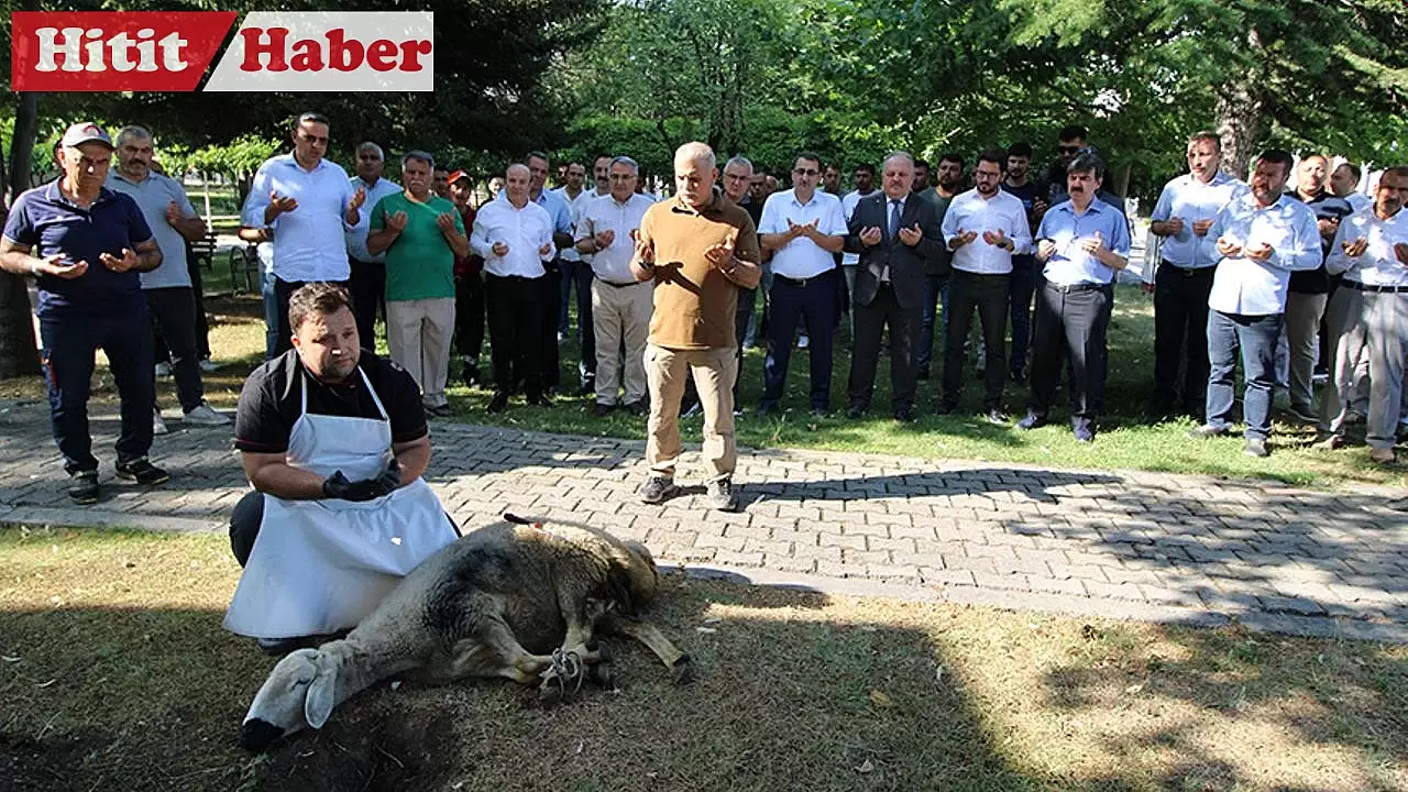 İl Özel İdaresi Yeni Sezon İçin Dualar Eşliğinde Kurban Kesti