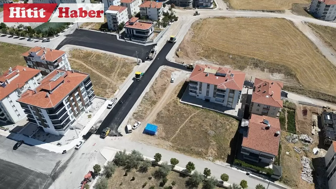 Çorum Belediyesi Yol Yapımında Hız Kesmiyor: Asfalt Çalışmaları Sürüyor