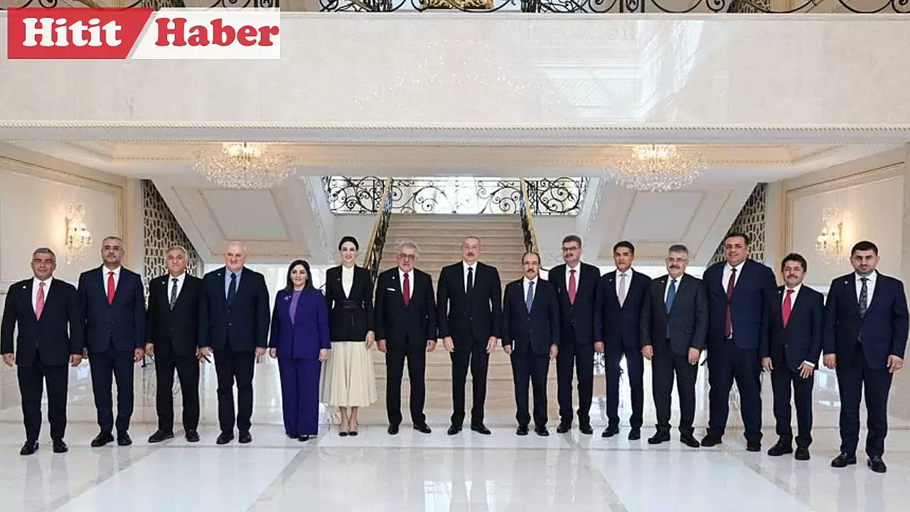 Çorum AK Parti Milletvekilleri, Azerbaycan Cumhurbaşkanı İlham Aliyev ile Buluştu