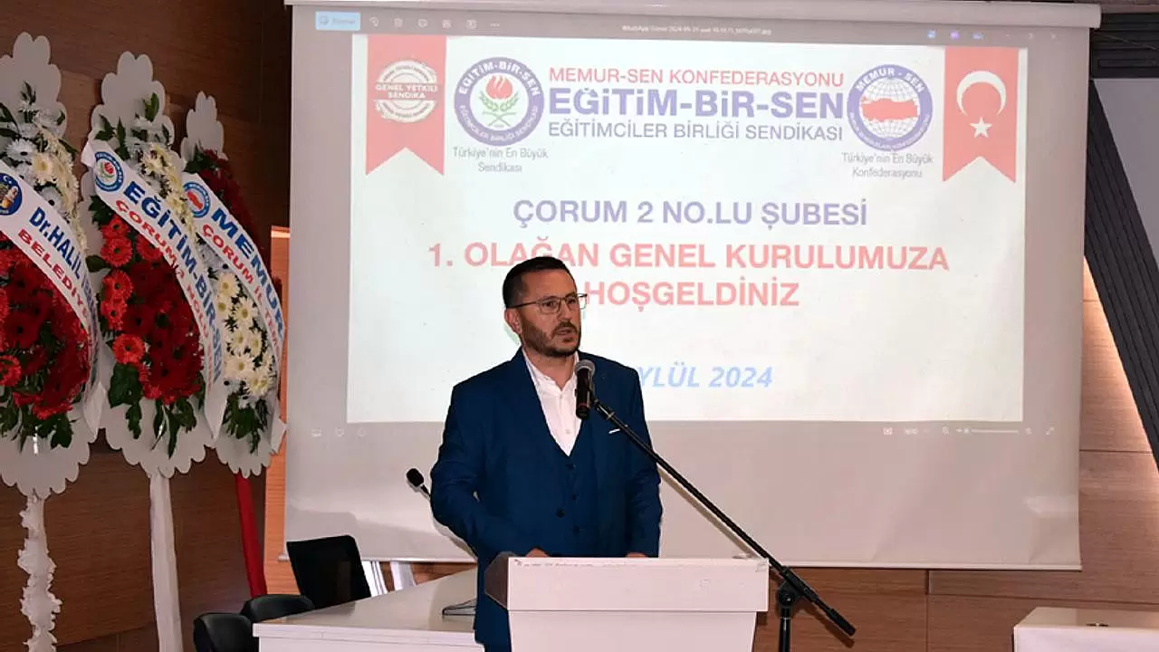 "Eğitim Bir Sen Çorum 2 Nolu Şubesinde Yeni Başkan Seçildi"