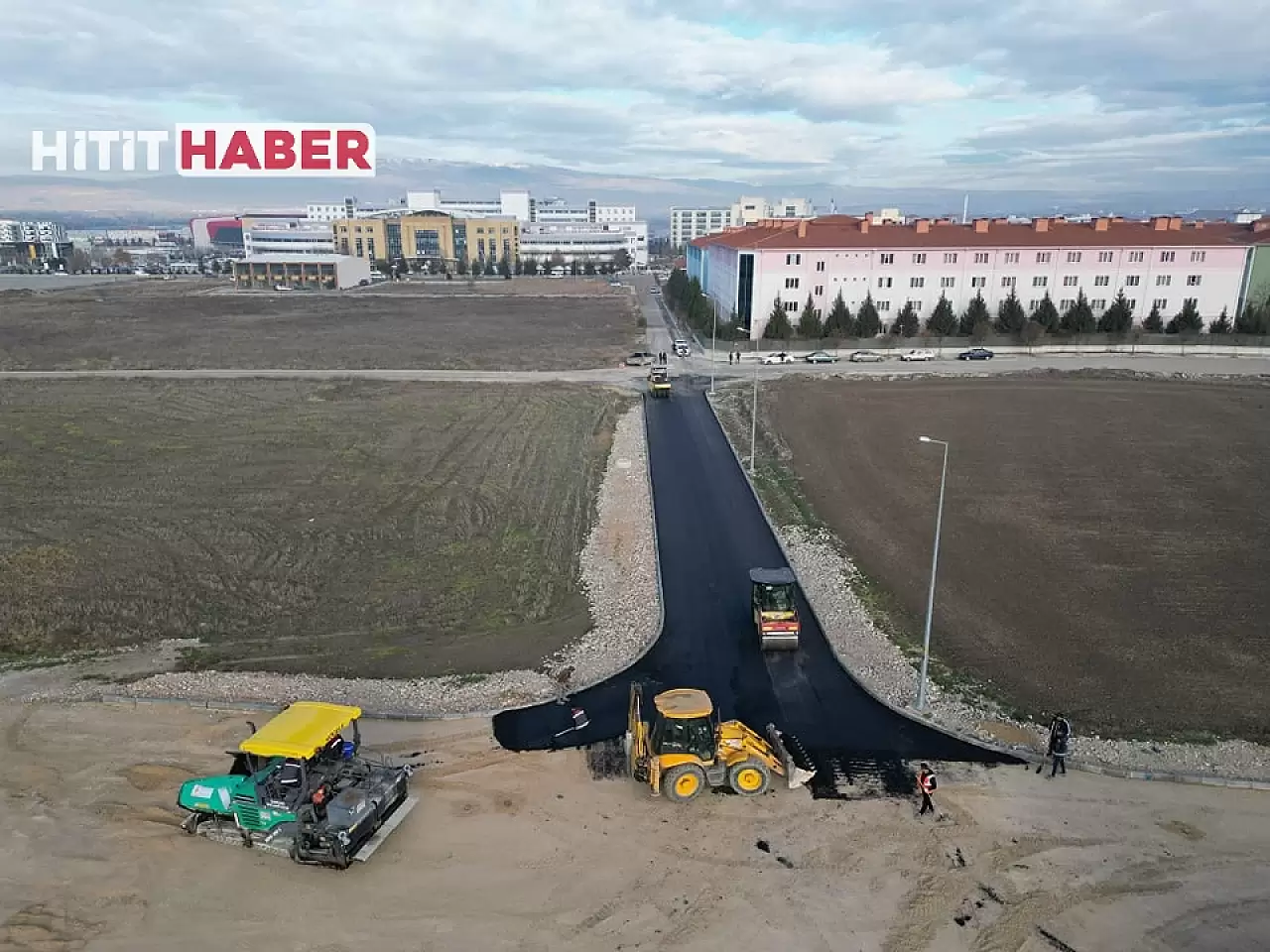 Çorum'da Ağız ve Diş Sağlığı Hastanesi'nde Asfalt Çalışmaları Hızla İlerliyor