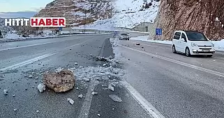 Kırkdilim'de Yola Düşen Kaya Parçaları İçin Önlem Alın!