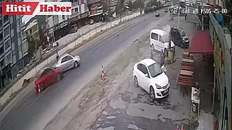 Osmancık'ta Çift Şerit Yolu Tek Şeride Düşürmek Kazaya Sebep Oldu