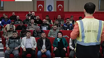 Çorum Belediyesi Personeline Yüksekte Çalışma ve İş Sağlığı Eğitimi Verildi