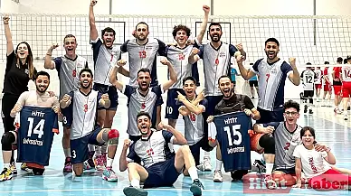 Hitit Üniversitesi Voleybol Takımı, Süper Lig'e Yükseldiğinin Müjdesini Verdi!