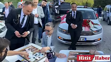 Çorum'da Düğün Konvoyuna Hep Yek!