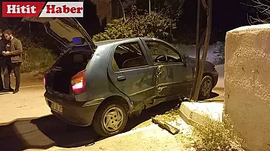 Dur ihtarına uymadı, diğere çarparak durabildi