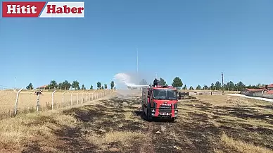 Çorum Alaca'da Boş Arazi Yangını Kontrol Altına Alındı