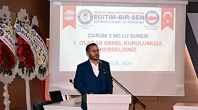 "Eğitim Bir Sen Çorum 2 Nolu Şubesinde Yeni Başkan Seçildi"