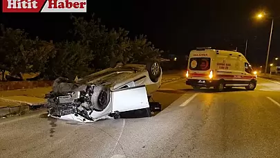 Alaca'da Taksi ile Otomobil Çarpıştı: 1'i Çocuk 6 Yaralı!