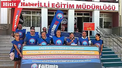 Eğitim İş Çorum Şubesi, Öğretmenlik Meslek Kanunu'na (ÖMK) tepki gösterdi