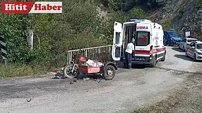 İskilip'te Motosiklet ve Kamyon Çarpıştı: 1 Ölü, 1 Yaralı