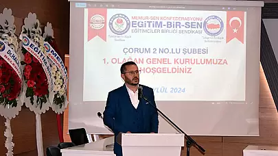 "Eğitim Bir Sen Çorum 2 Nolu Şubesinde Yeni Başkan Seçildi"