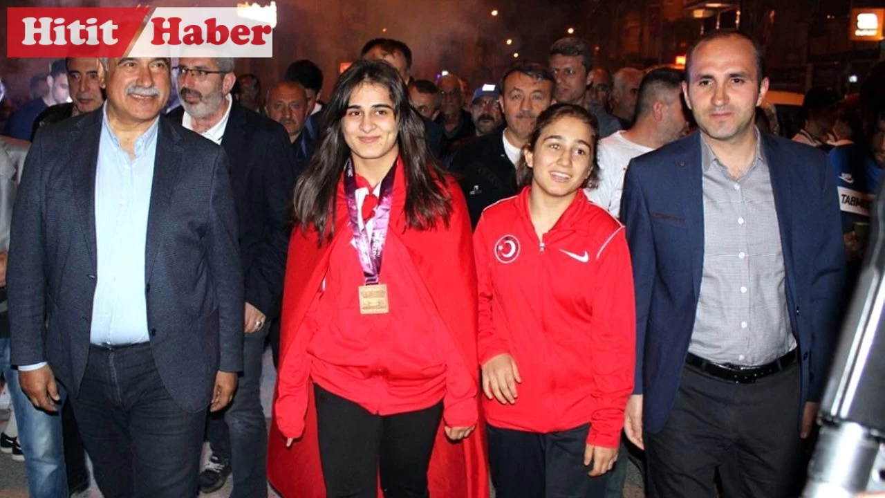 İskilip, Avrupa Şampiyonu Özdenur Özmez'i coşkuyla karşıladı