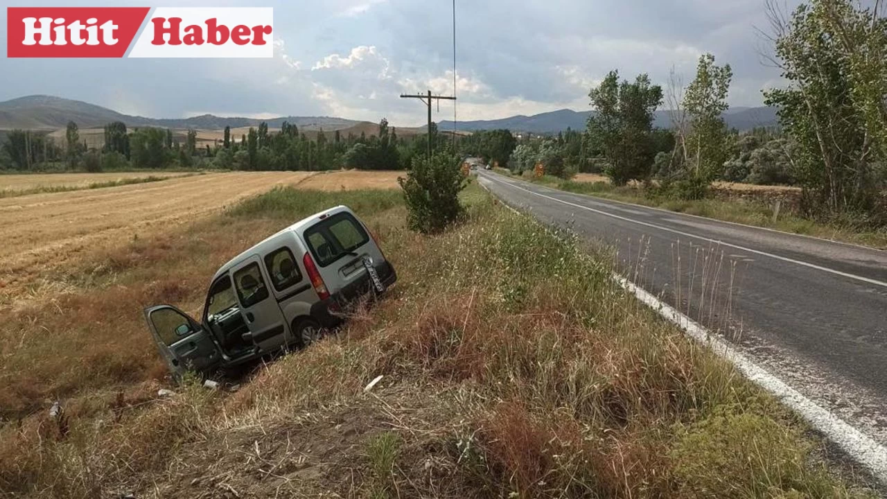 Sungurlu'da Şarampole Uçan Araçta 3 Yaralı!