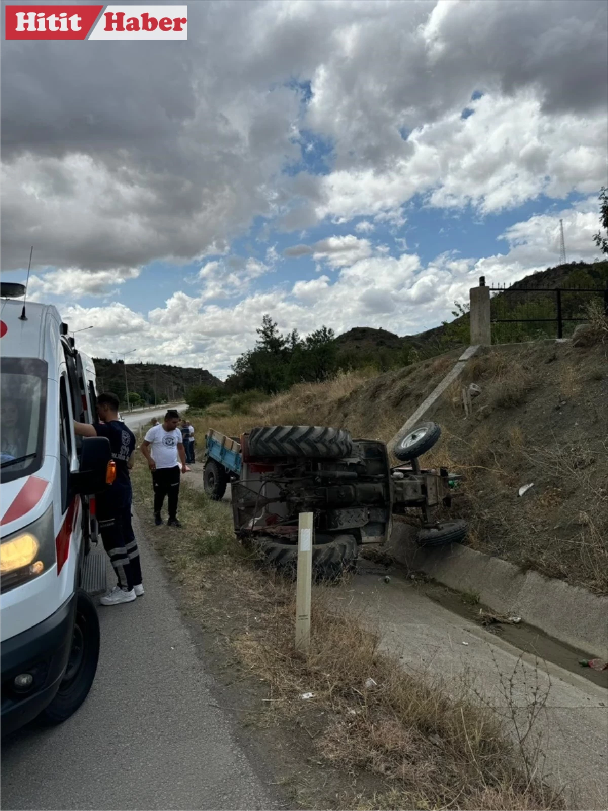 Çorum İskilip'te Traktör Devrildi: Sürücü Yaralandı