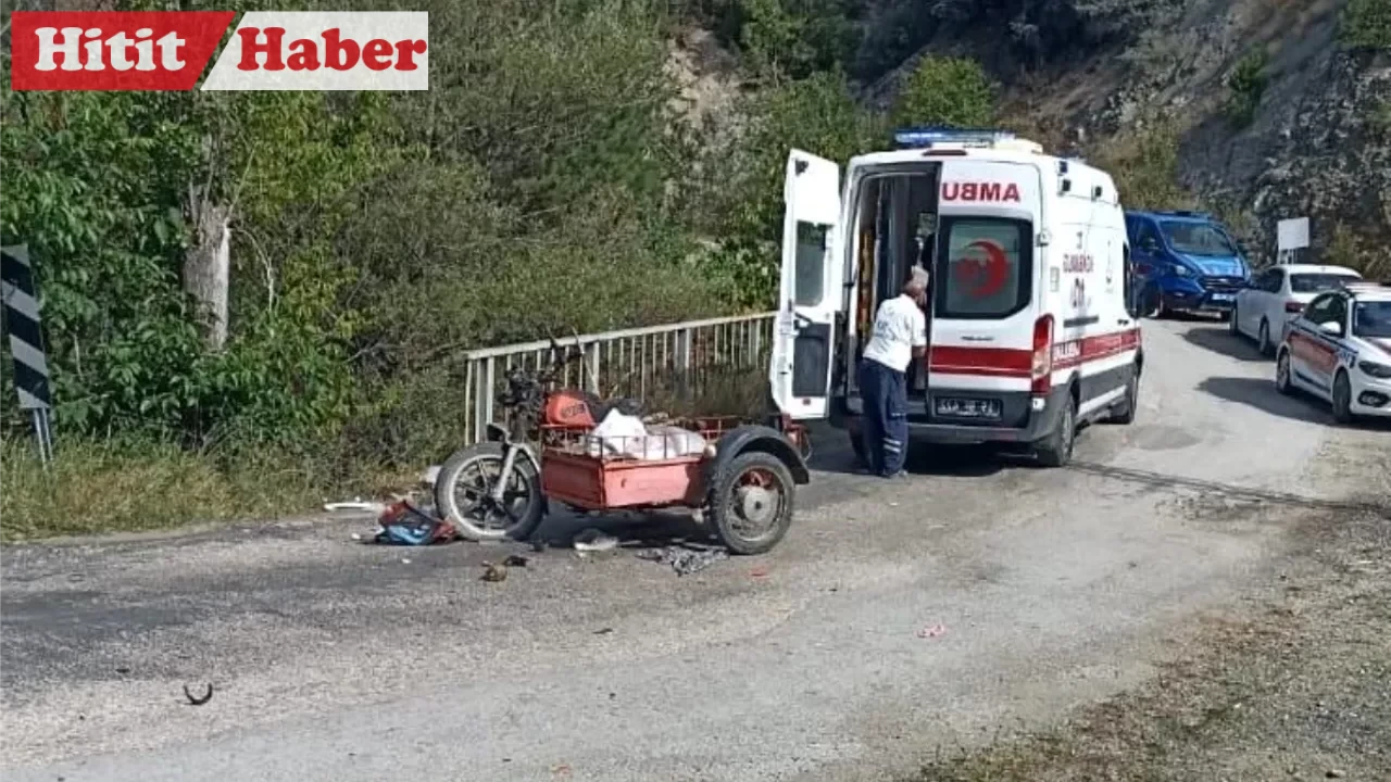 İskilip'te Motosiklet ve Kamyon Çarpıştı: 1 Ölü, 1 Yaralı