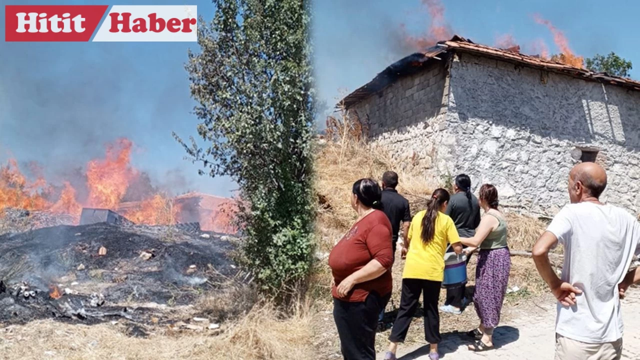 Morsümbül Köyü'nde Çıkan Yangında Büyük Maddi Hasar Oluştu