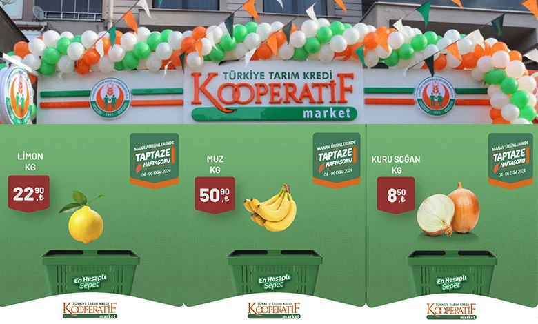 Tarım Kredi Kooperatif Market 4 Ekim Manav Kataloğu